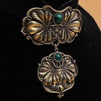 Brass hand-made "Chestnuts" ducat