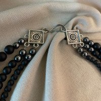 Necklace "Ducats" made of cast bronze — handmade