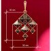 Hutsul pendant "Spirit of Christmas" made of cast brass with eight-pointed stars