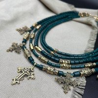 Necklace "Soul of Hutsulshchyna" made of brass — handmade