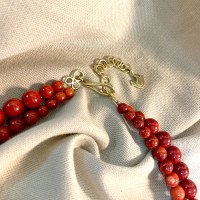 Handmade "Kalynove" necklace made of brass