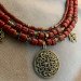 Necklace "Carpathian Flame" made of brass — handmade