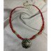 Handmade brass necklace "Cross Shield"