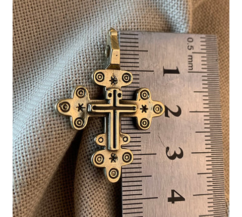 Handmade brass cross "Cross 12"
