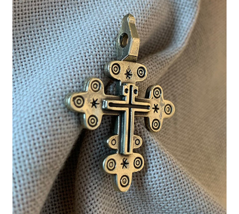 Handmade brass cross "Cross 12"