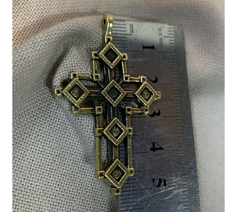 Handmade brass cross "Cross 5"