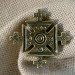 Хрестик 8 з латуні — гуцульський нагрудний хрест ручної роботи