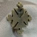 Cross 8 made of brass — Hutsul handmade breast cross