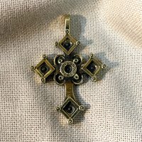 Handmade brass cross "Cross 9"