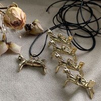Handmade Brass "Cheese Horse" Pendant