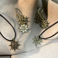 Handmade brass pendant "Christmas Star"