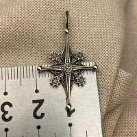Pendant "Star" — handmade brass pendant