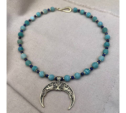 Necklace "Azure Moon"