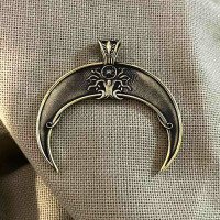 Pendant "Lunnitsa 2" handmade from brass