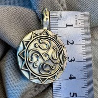 Handmade brass pendant "Mosiah"