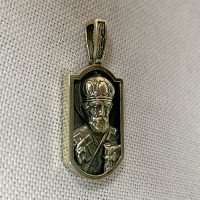 Pendant "Saint Nicholas" handmade from brass