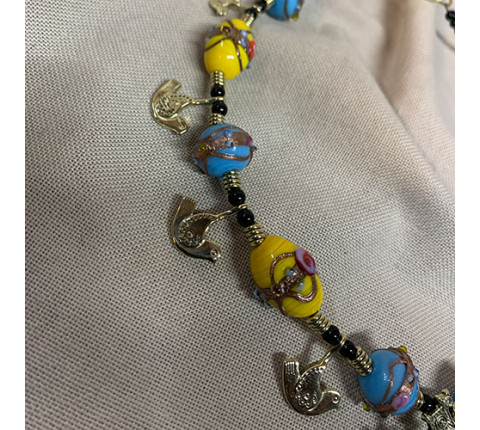 Handmade "Ukrainian" necklace made of brass
