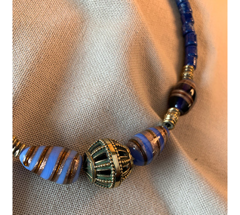 Handmade brass necklace "Nizhnen'ke"