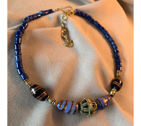 Handmade brass necklace "Nizhnen'ke"