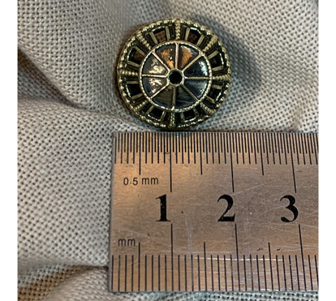 Bead 2 made of brass — an author's handmade casting decoration