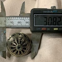 Handmade brass bead