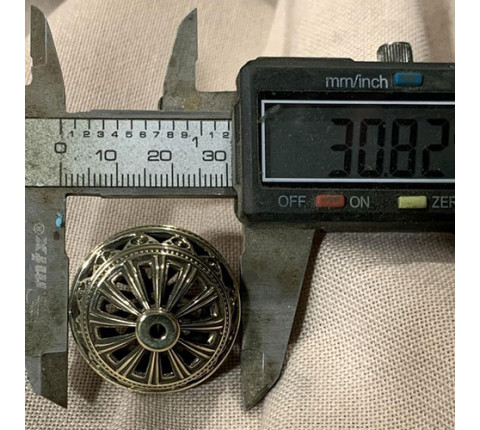 Handmade brass bead