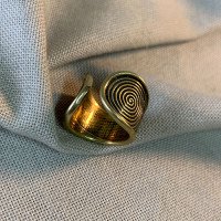 Ring "Trypillia" handmade from brass