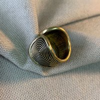 Ring "Trypillia" handmade from brass