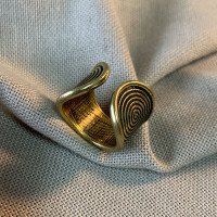 Ring "Trypillia" handmade from brass
