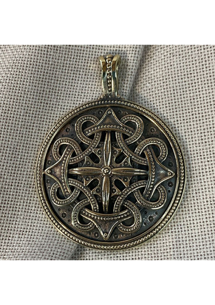 Pendant "Hutsulshchyna" handmade from brass