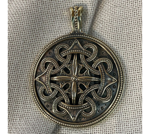 Pendant "Hutsulshchyna" handmade from brass