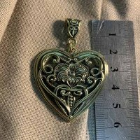 Handmade brass pendant "Heart 2"