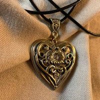 Handmade brass pendant "Heart 2"