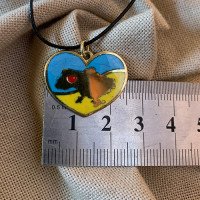 Handmade brass "Heart" pendant