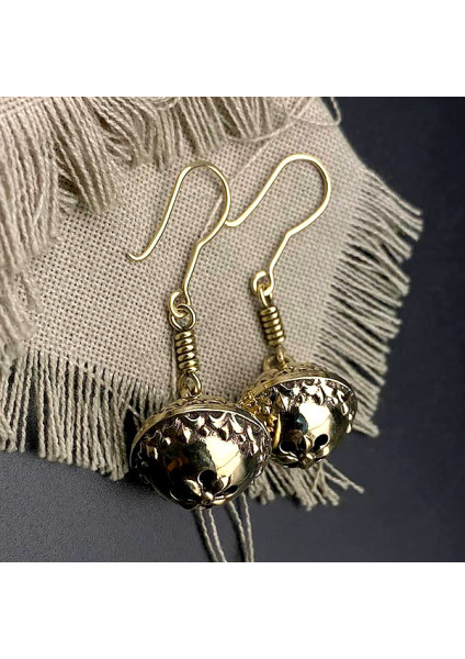 Earrings "Whispers" handmade from brass