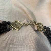 Handmade necklace "Sun Wheel" made of brass