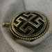 Handmade "Svarog" pendant made of brass