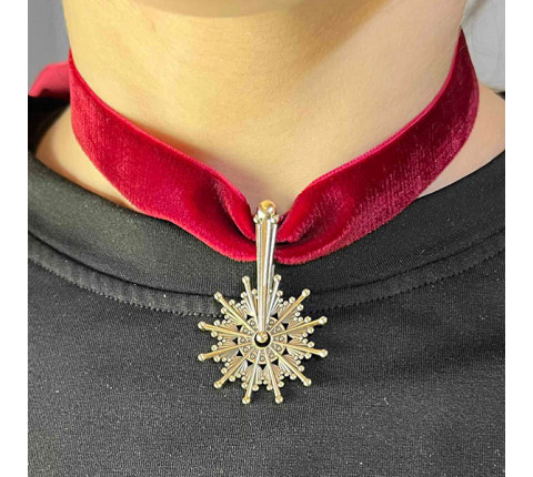 Brass pendant "Vertep" — a symbol of the Christmas tradition of the Carpathians