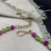 Handmade "Spring" necklace made of brass