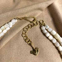 Necklace "Spring Whisper" made of brass — handmade