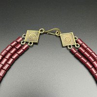 Necklace "Sun over Cheremosh" made of brass — handmade