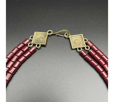 Necklace "Sun over Cheremosh" made of brass — handmade