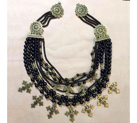 Zgarda "Lady of Goodness" made of brass — handmade