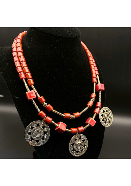 Necklace with "Sunflowers"