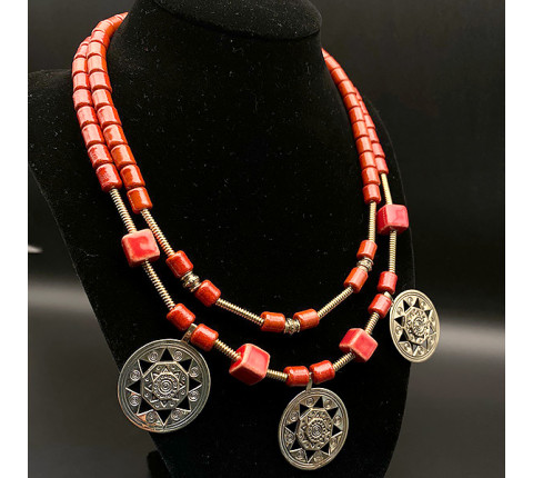 Necklace with "Sunflowers"