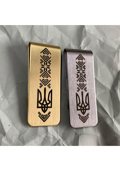 Handmade brass money clip