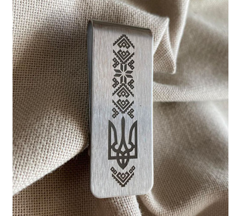 Handmade brass money clip