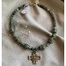 Necklace "Green green rye...."