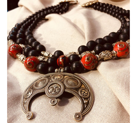 Zgharda "Lunnitsia. By the Paths of Archaics" made of brass — handmade work