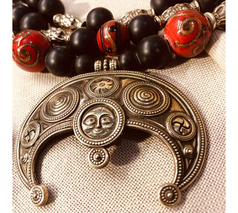 Zgharda "Lunnitsia. By the Paths of Archaics" made of brass — handmade work